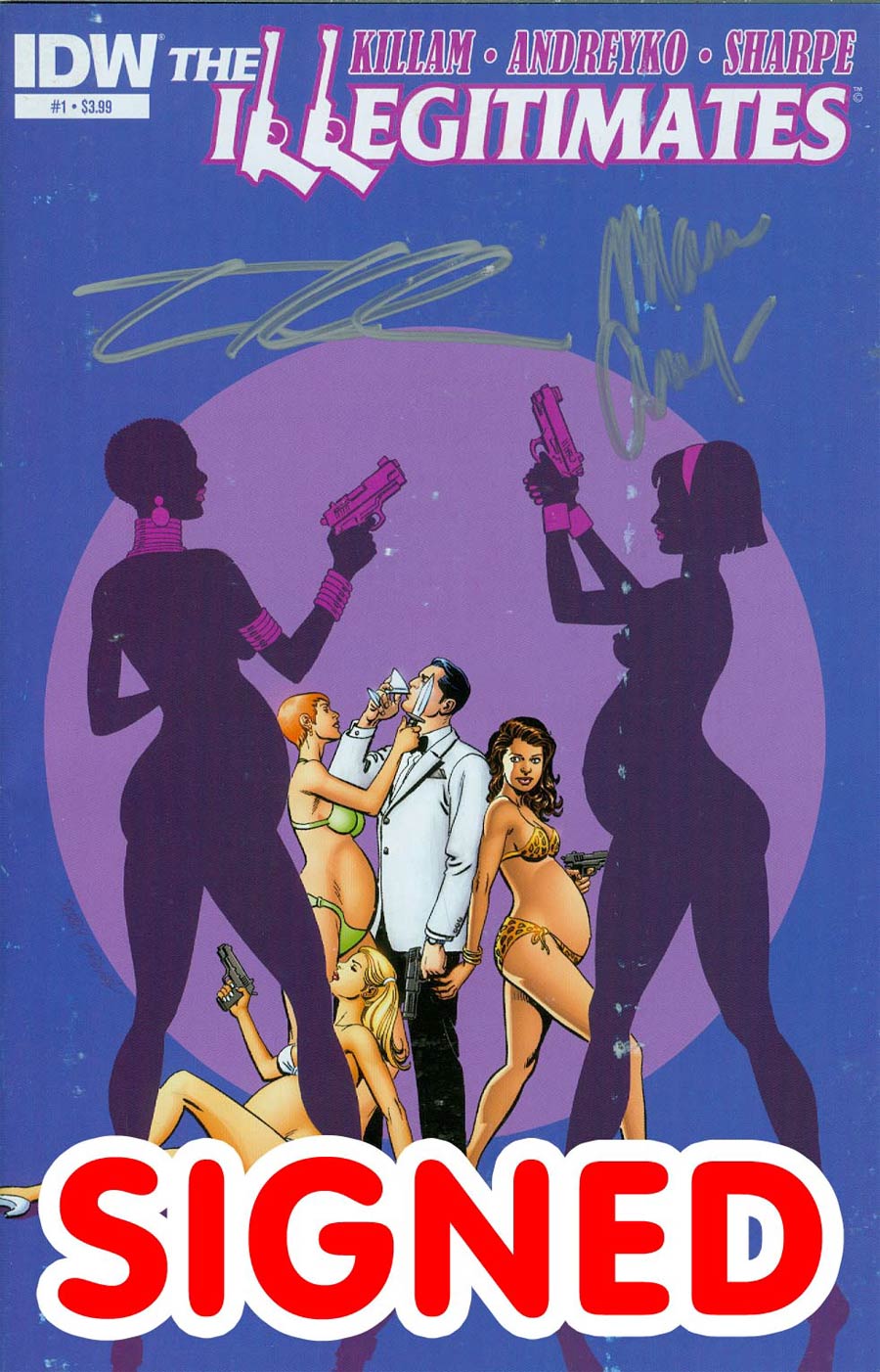 Illegitimates #1 Cover C Regular Jerry Ordway Cover Signed By Taran Killam & Marc Andreyko