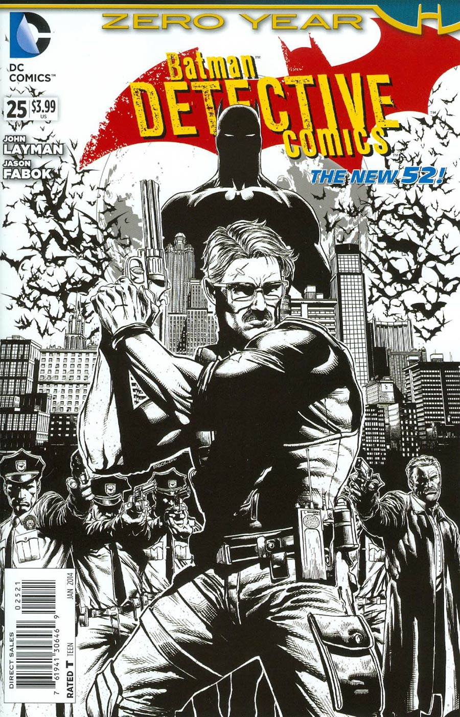 Detective Comics Vol 2 #25 Cover D Incentive Jason Fabok Sketch Cover (Batman Zero Year Tie-In)
