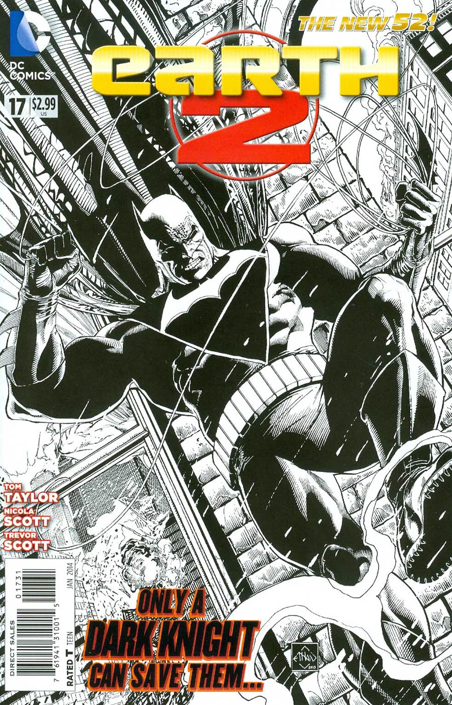 Earth 2 #17 Cover C Incentive Ethan Van Sciver Sketch Cover