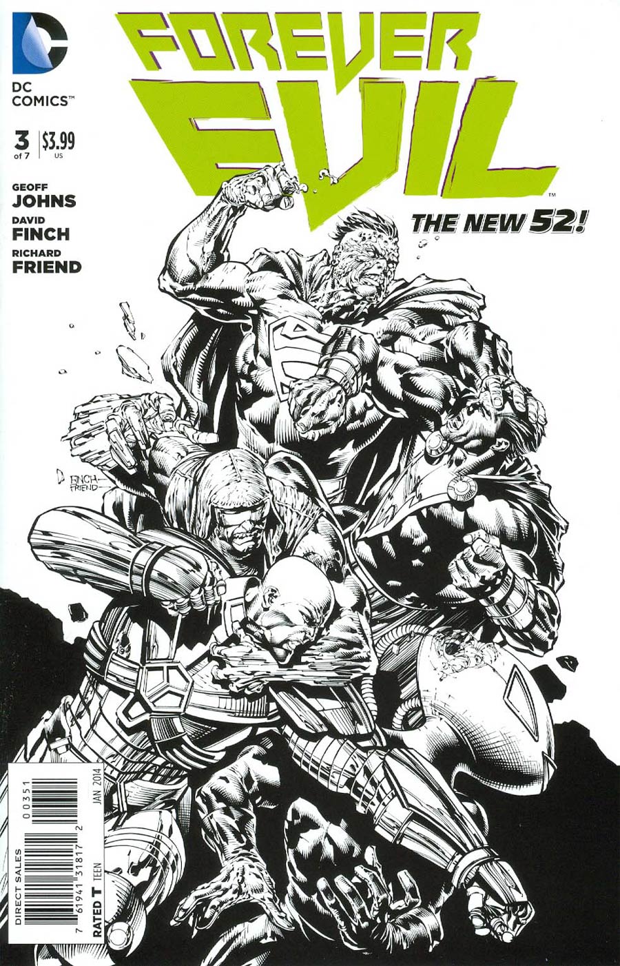 Forever Evil #3 Cover G Incentive David Finch Sketch Cover