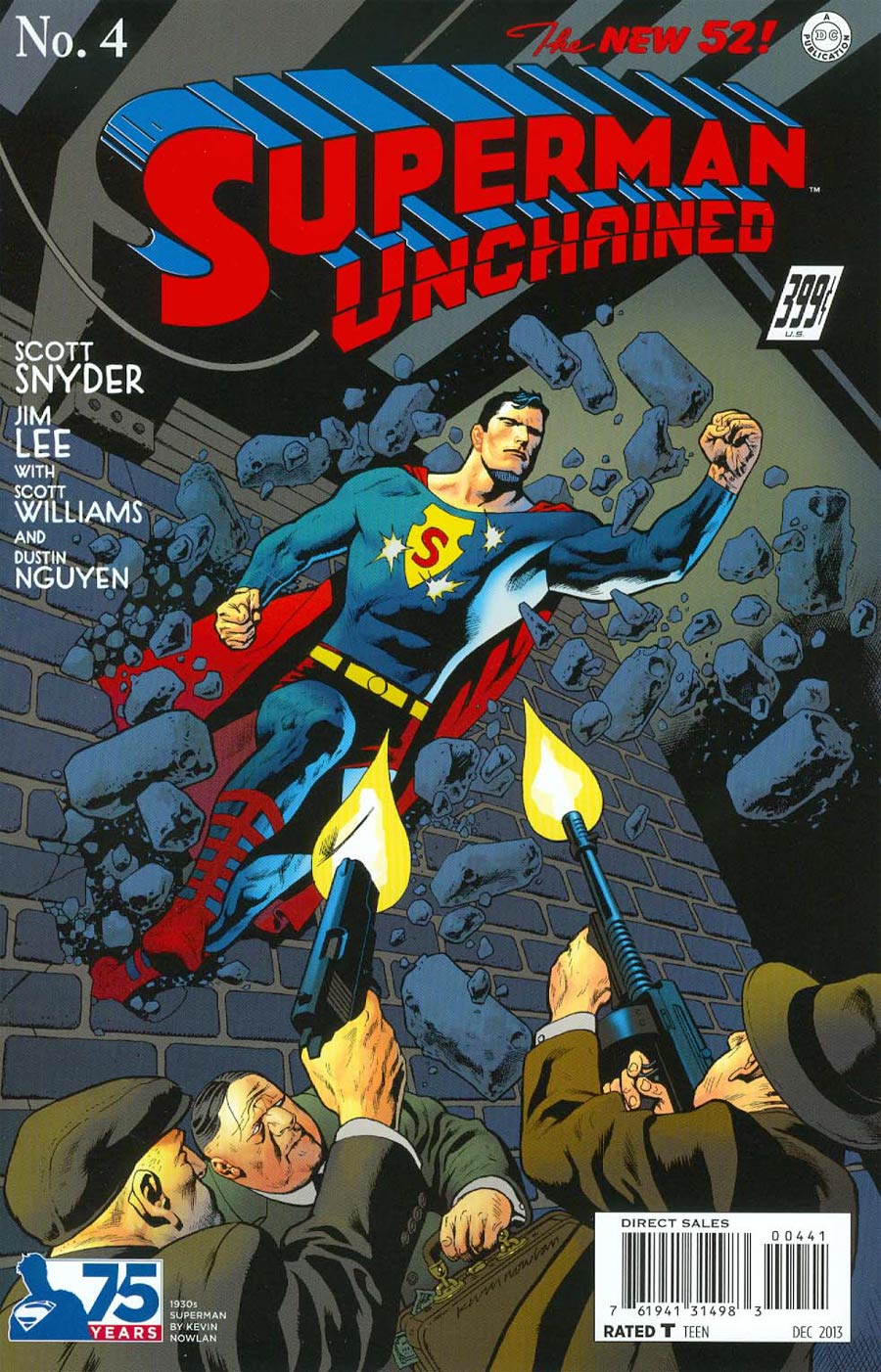 Superman Unchained #4 Cover E Incentive 75th Anniversary 1930s Variant Cover By Kevin Nowlan