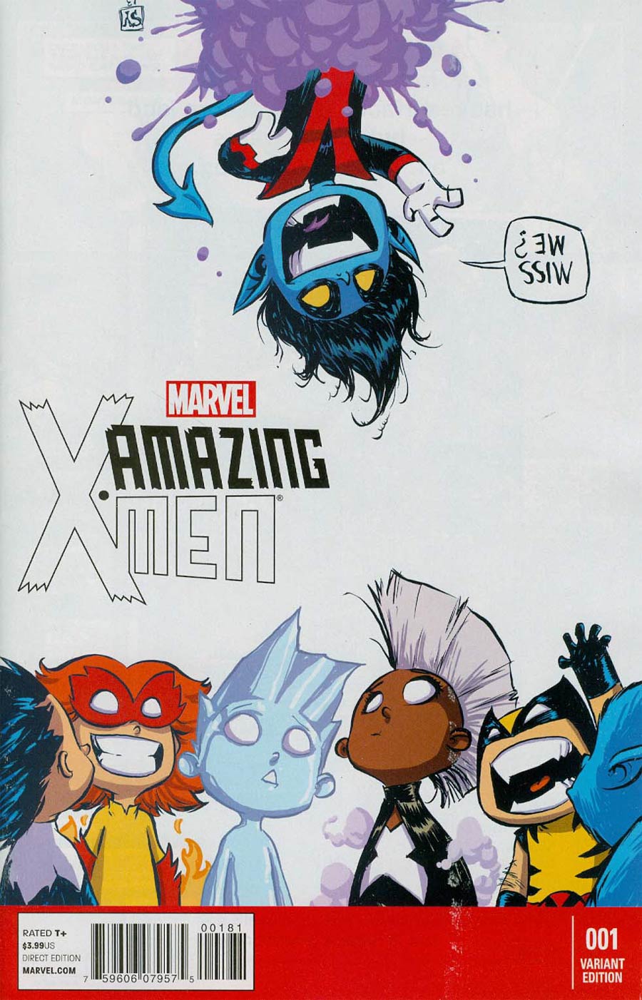 Amazing X-Men Vol 2 #1 Cover C Variant Skottie Young Baby Cover