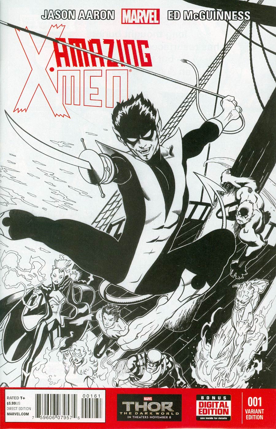 Amazing X-Men Vol 2 #1 Cover G Incentive Ed McGuinness Sketch Cover