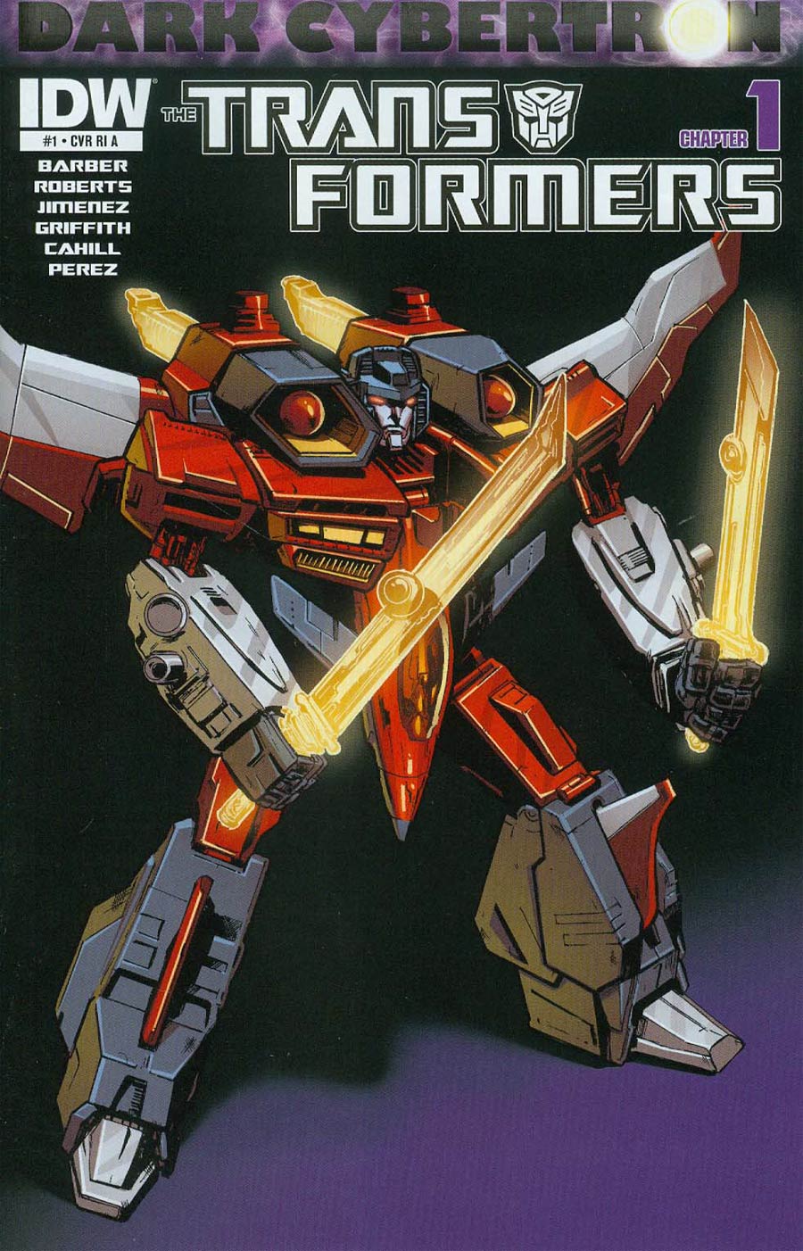 Transformers Dark Cybertron #1 Cover C Incentive Phil Jimenez Starscream Variant Cover (Dark Cybertron Part 1)