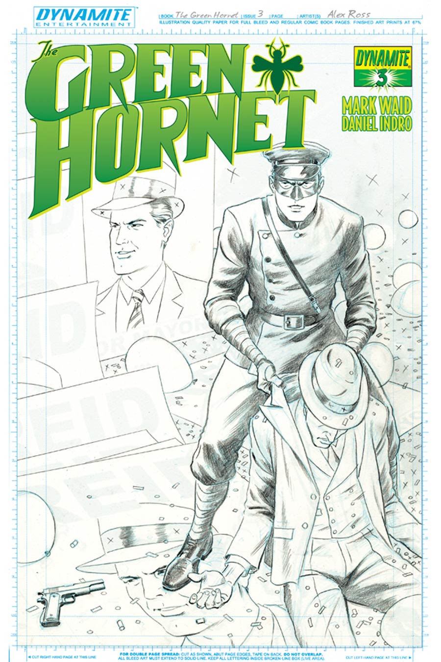 Mark Waids Green Hornet #3 Cover F High-End Paolo Rivera Artboard Ultra-Limited Cover (ONLY 25 COPIES IN EXISTENCE!)