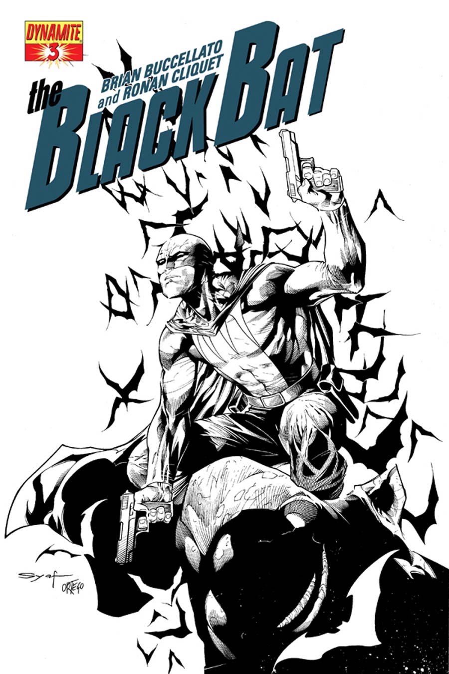 Black Bat #3 Cover G High-End Ardian Syaf Black & White Ultra-Limited Cover (ONLY 50 COPIES IN EXISTENCE!)