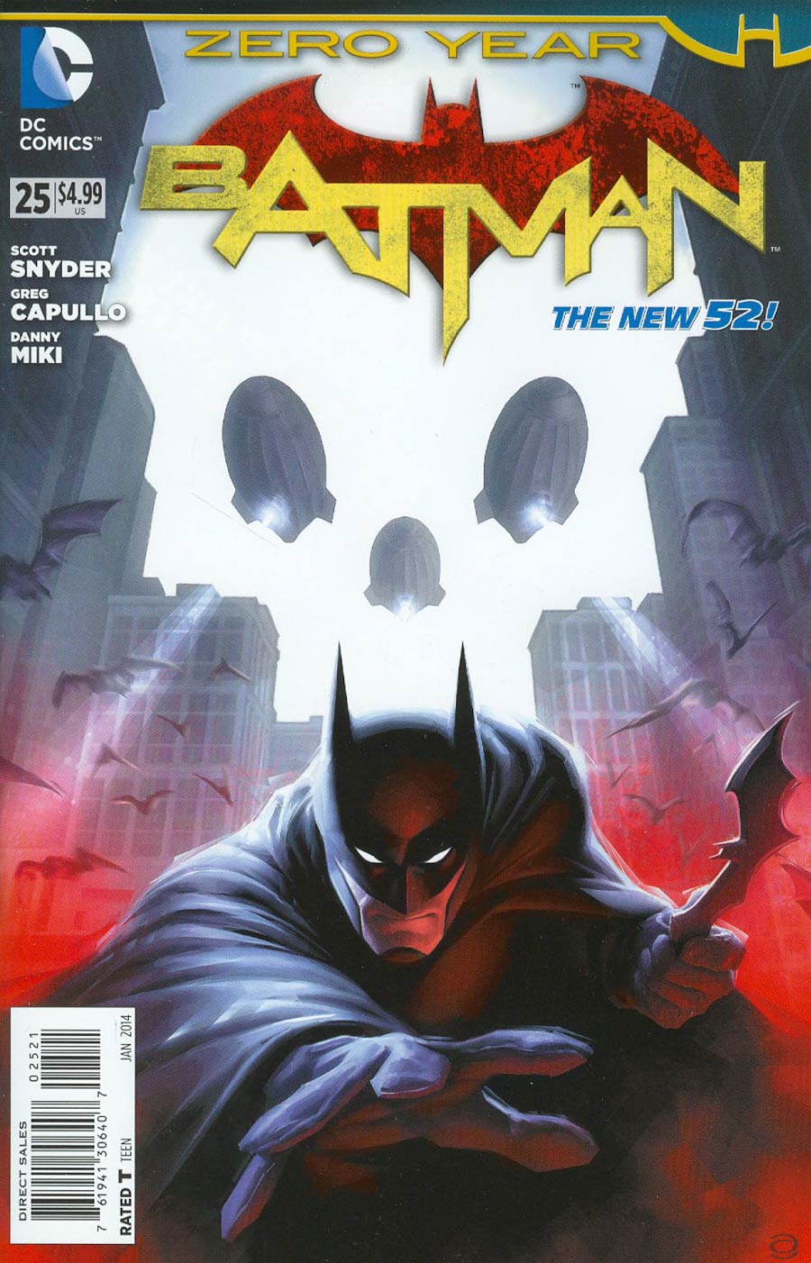Batman Vol 2 #25 Cover D Incentive Ken Hunt Variant Cover (Batman Zero Year Tie-In)
