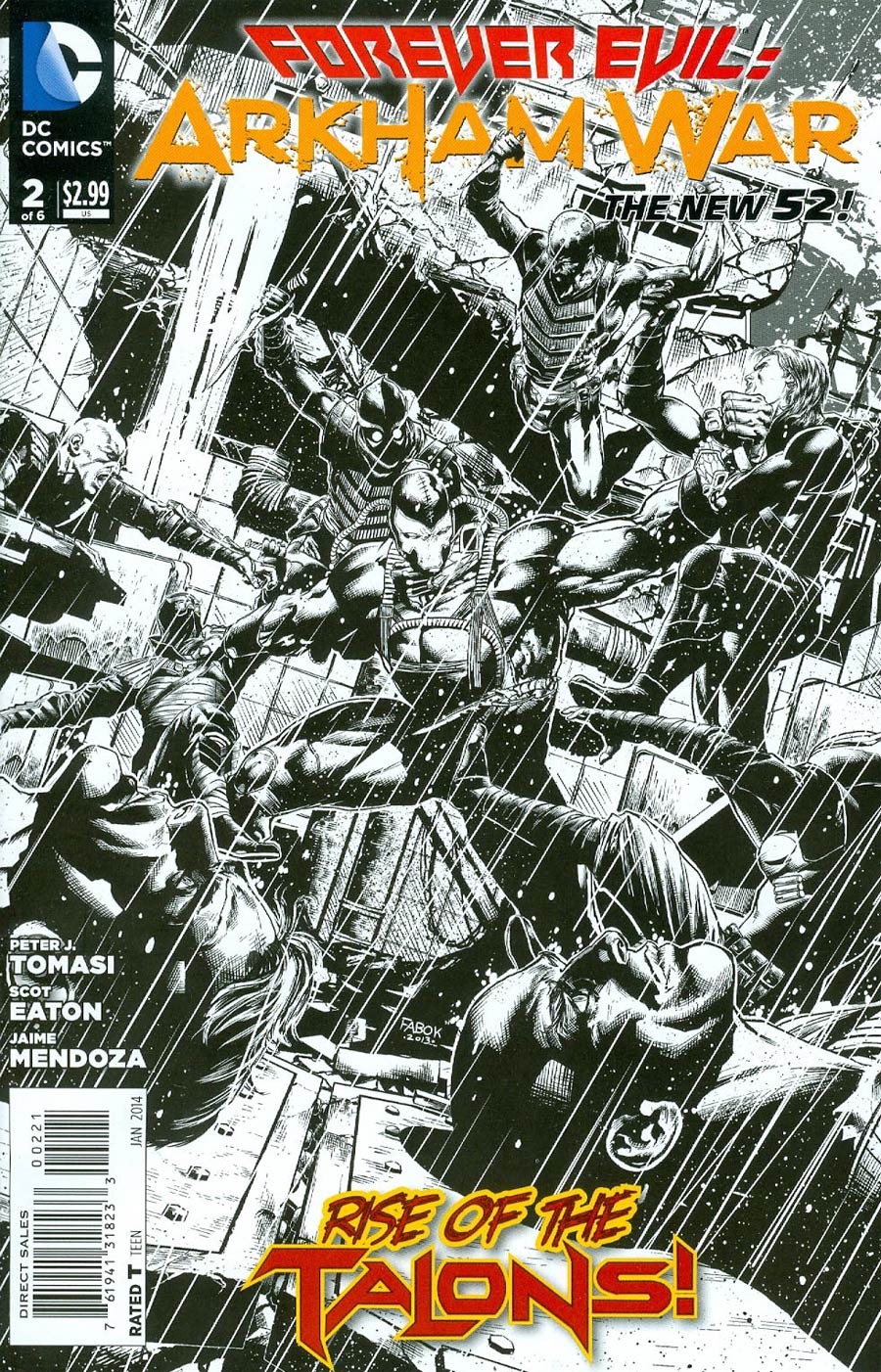 Forever Evil Arkham War #2 Cover B Incentive Jason Fabok Sketch Cover