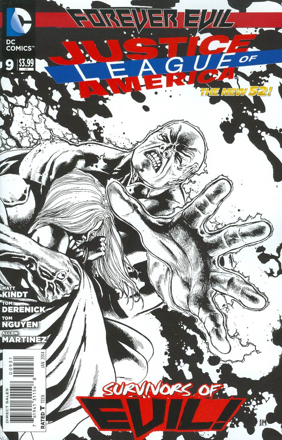 Justice League Of America Vol 3 #9 Cover E Incentive Doug Mahnke Sketch Cover (Forever Evil Tie-In)