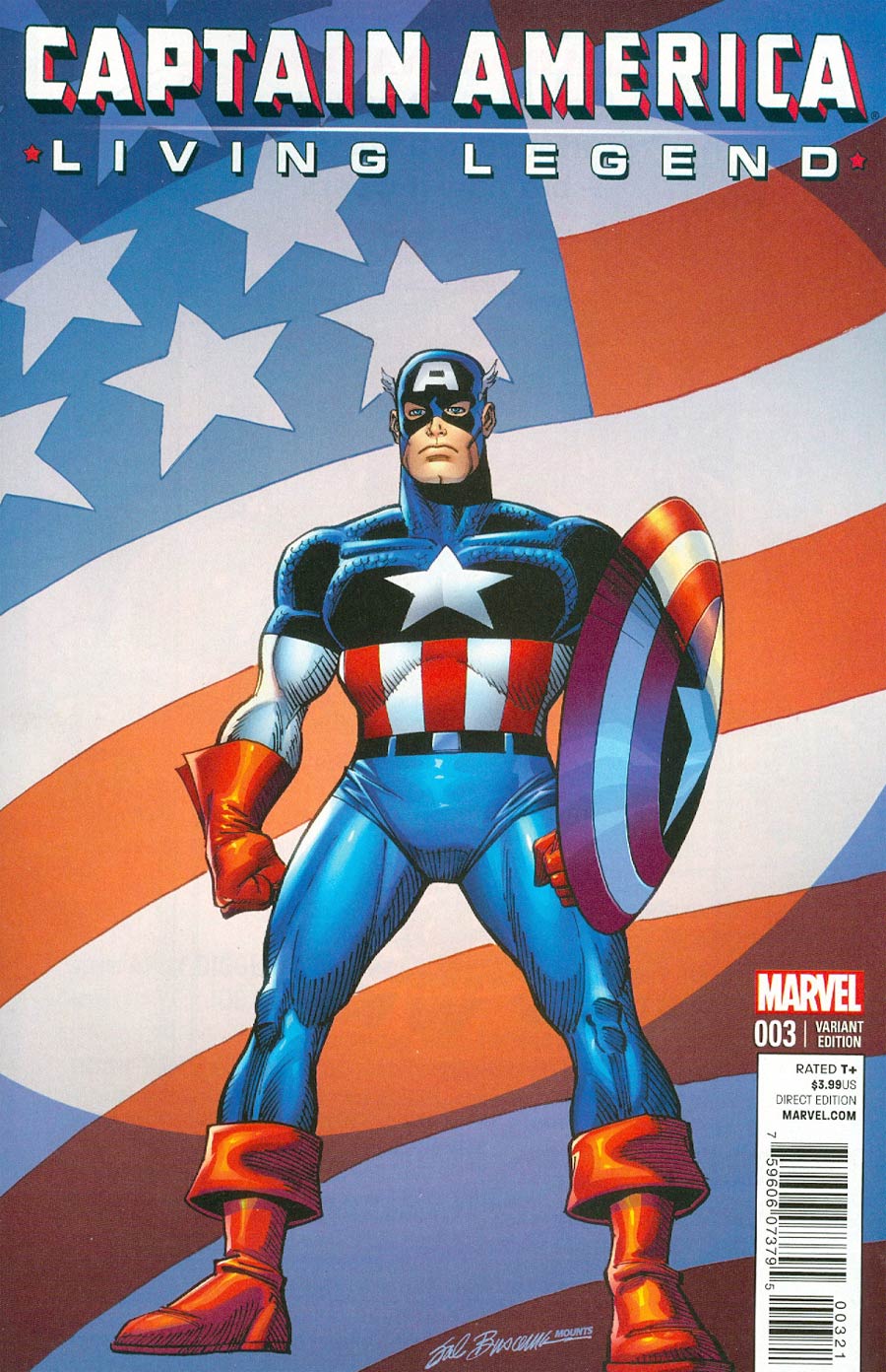 Captain America Living Legend #3 Cover B Incentive Sal Buscema Variant Cover
