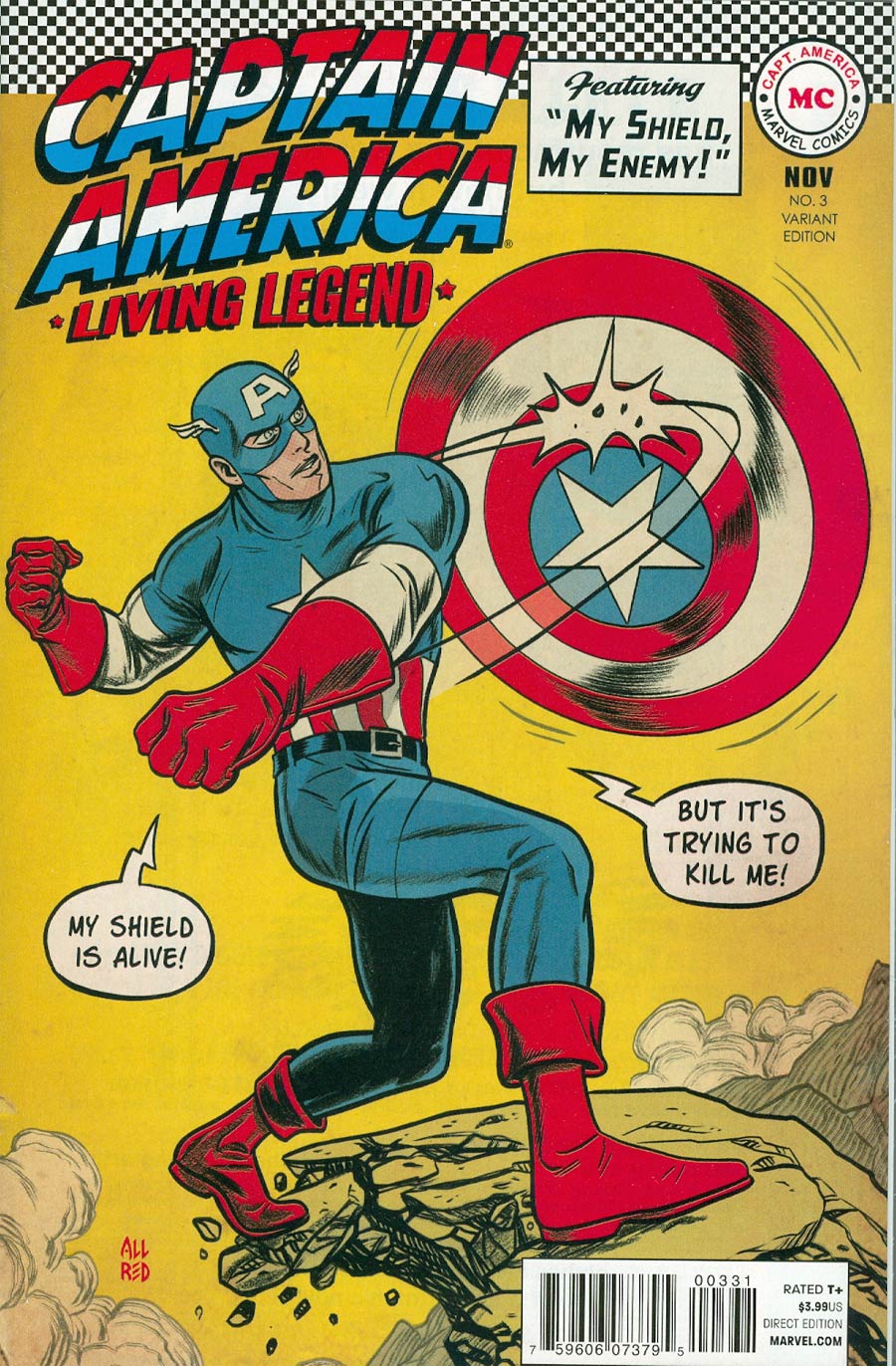 Captain America Living Legend #3 Cover C Incentive Mike Allred Vintage Variant Cover