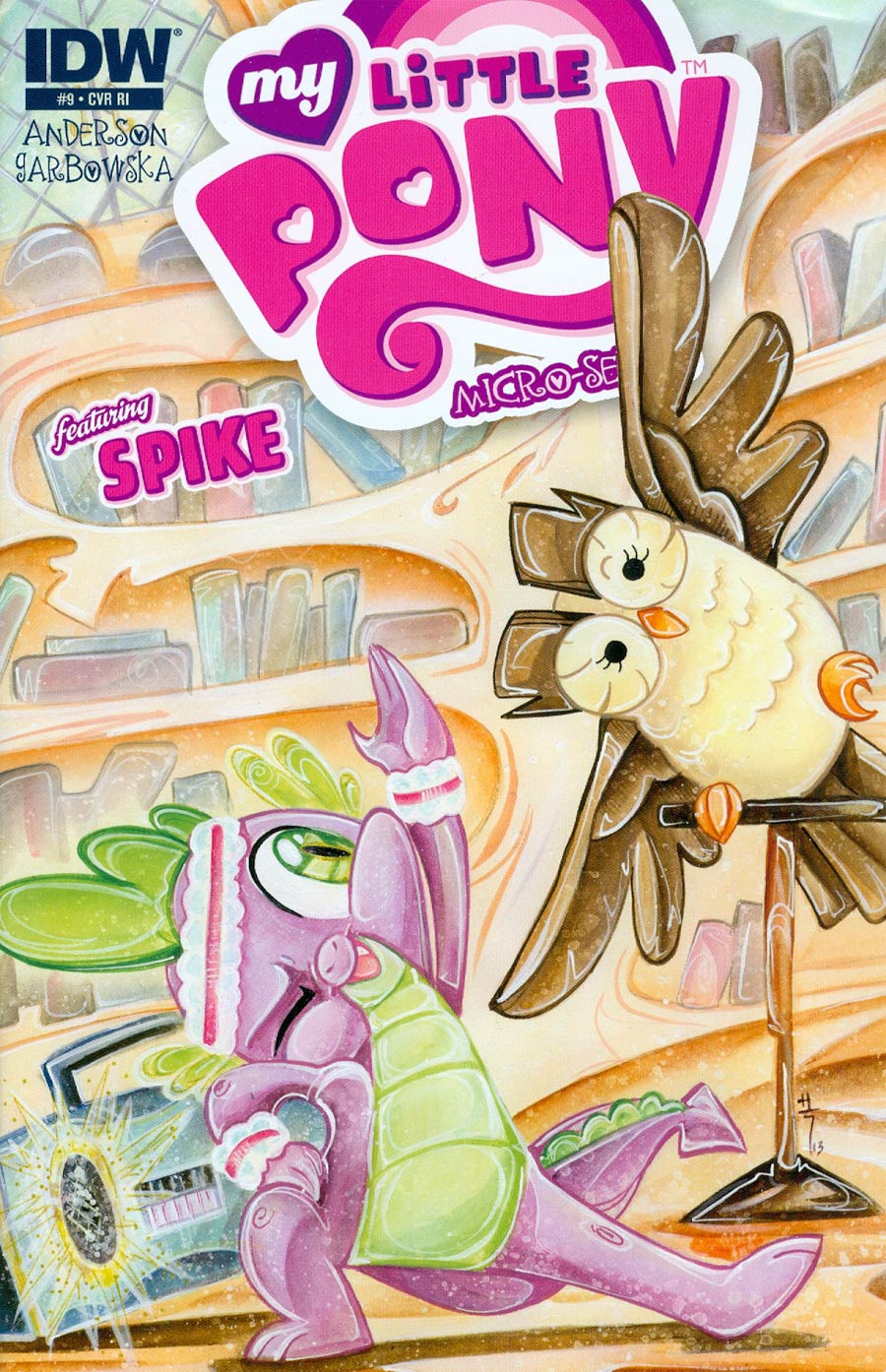 My Little Pony Micro-Series #9 Spike Cover C Incentive Sara Richard Variant Cover