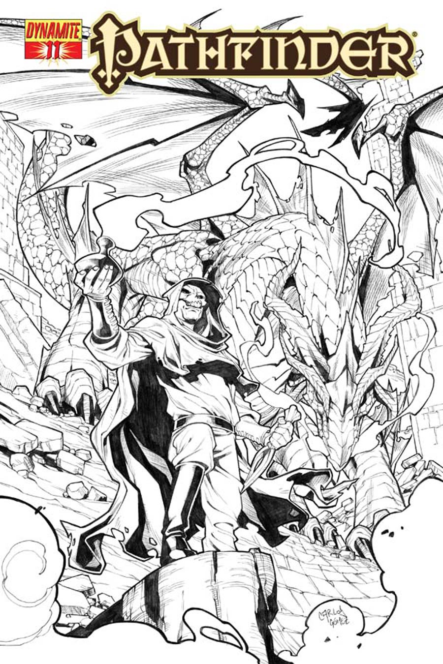 Pathfinder #11 Cover C Incentive Carlos Gomez Black & White Cover