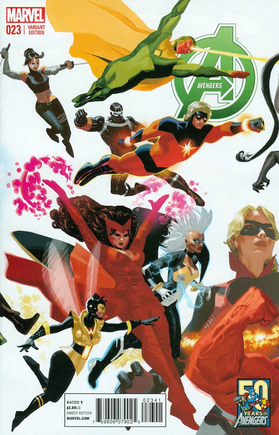 Avengers Vol 5 #23 Cover B Variant Daniel Acuna Avengers 50th Anniversary Cover (Infinity Tie-In)