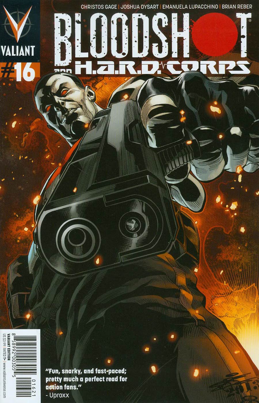 Bloodshot And H.A.R.D. Corps #16 Cover B Incentive Chriscross Variant Cover