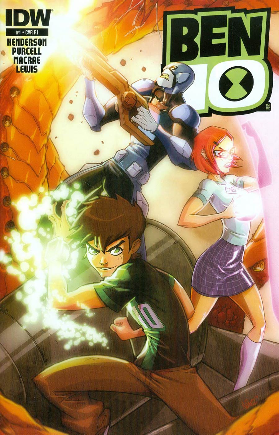 Ben 10 #1 Cover C Incentive Eddie Nunez Variant Cover