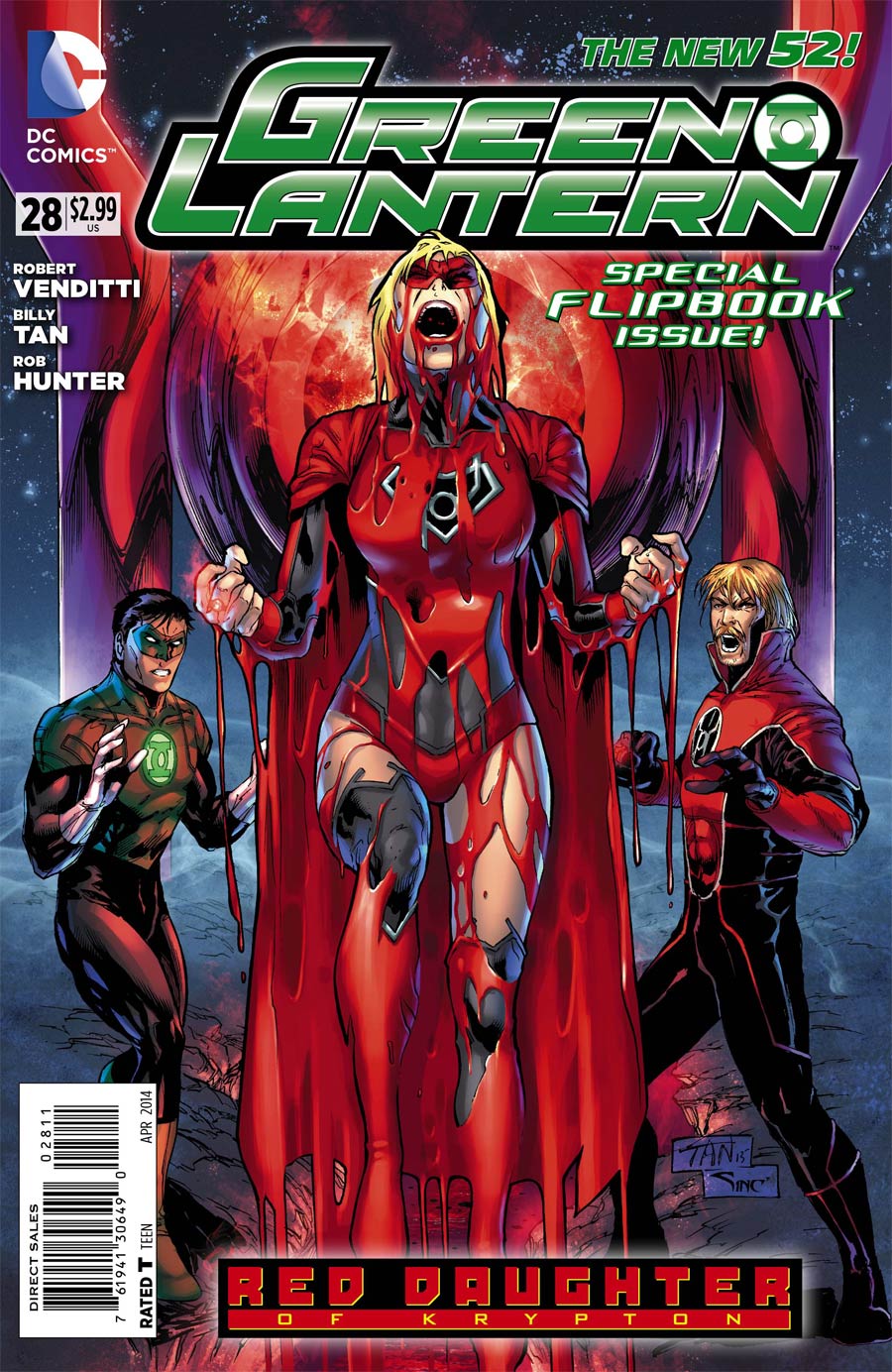 Green Lantern Vol 5 #28 Red Lanterns #28 Cover A 1st Ptg Regular Billy Tan / Stephen Segovia Cover (Red Daughter Of Krypton Tie-In)