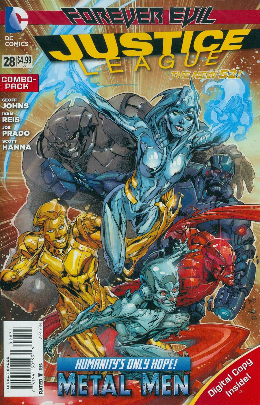 Justice League Vol 2 #28 Cover B Combo Pack With Polybag (Forever Evil Tie-In)
