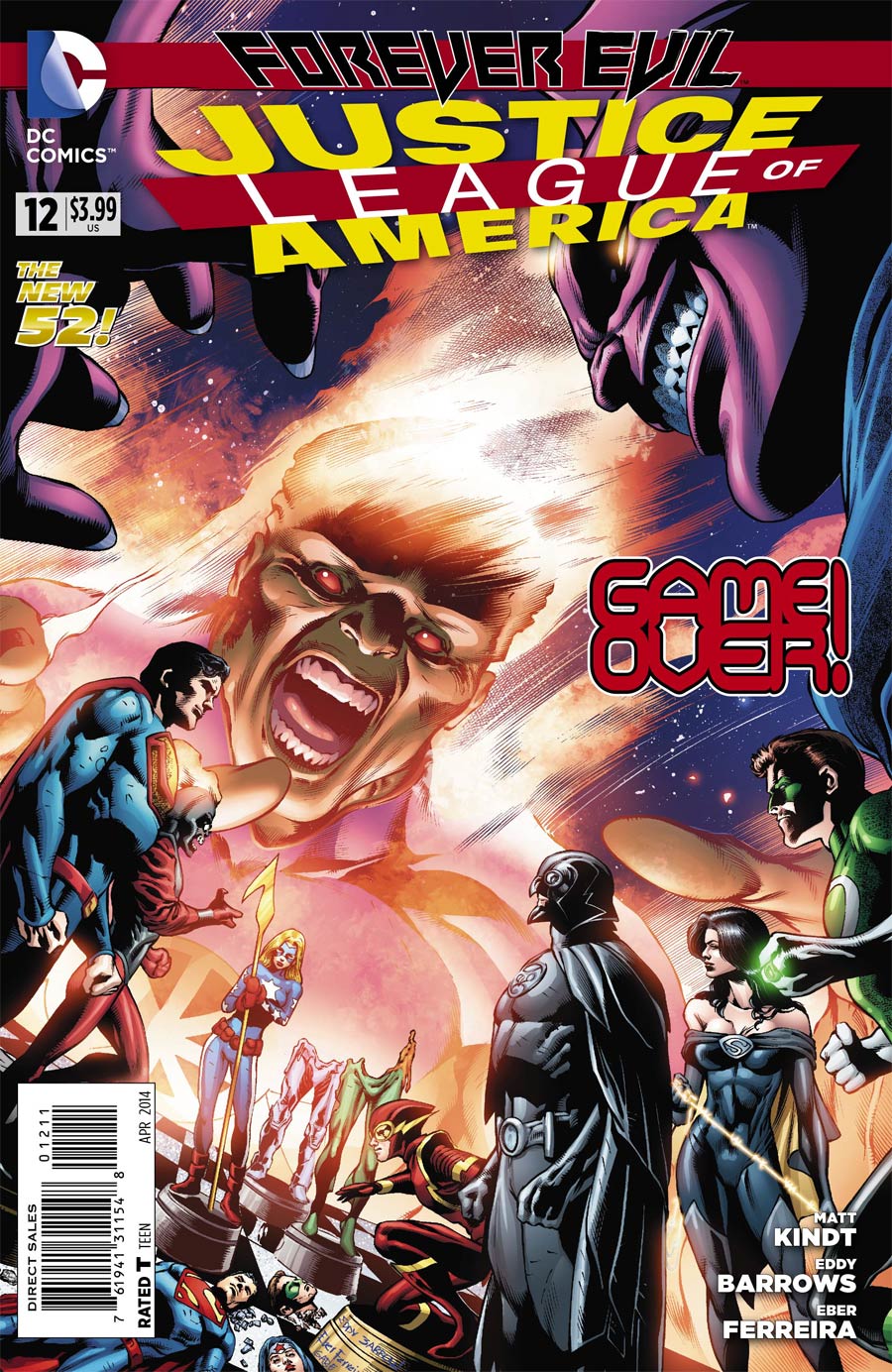 Justice League Of America Vol 3 #12 Cover A Regular Eddy Barrows Cover (Forever Evil Tie-In)