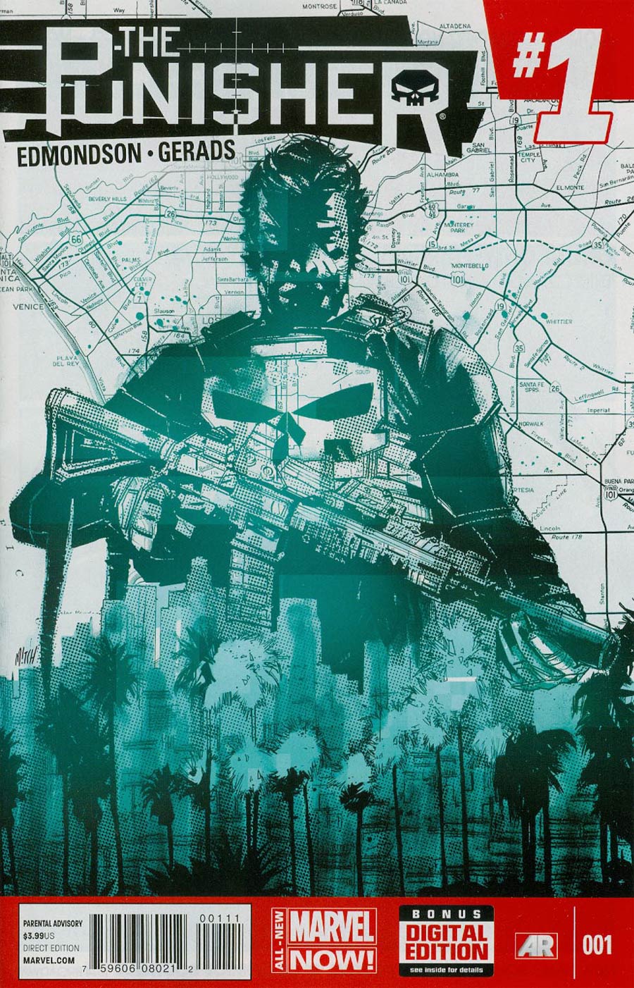 Punisher Vol 9 #1 Cover A 1st Ptg Regular Mitchell Thomas Gerads Cover
