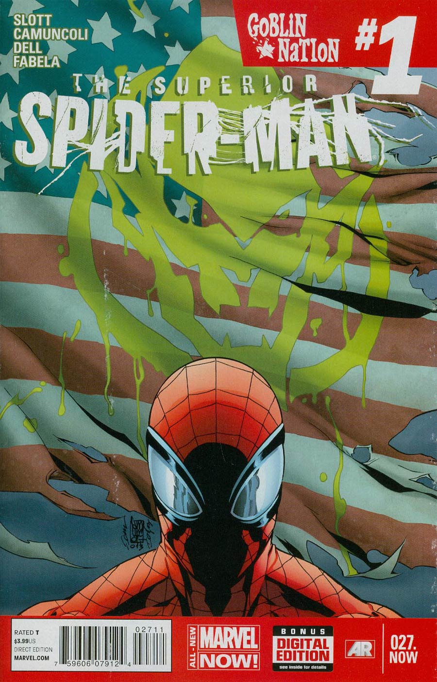 Superior Spider-Man #27.NOW Cover A 1st Ptg Regular Giuseppe Camuncoli Cover