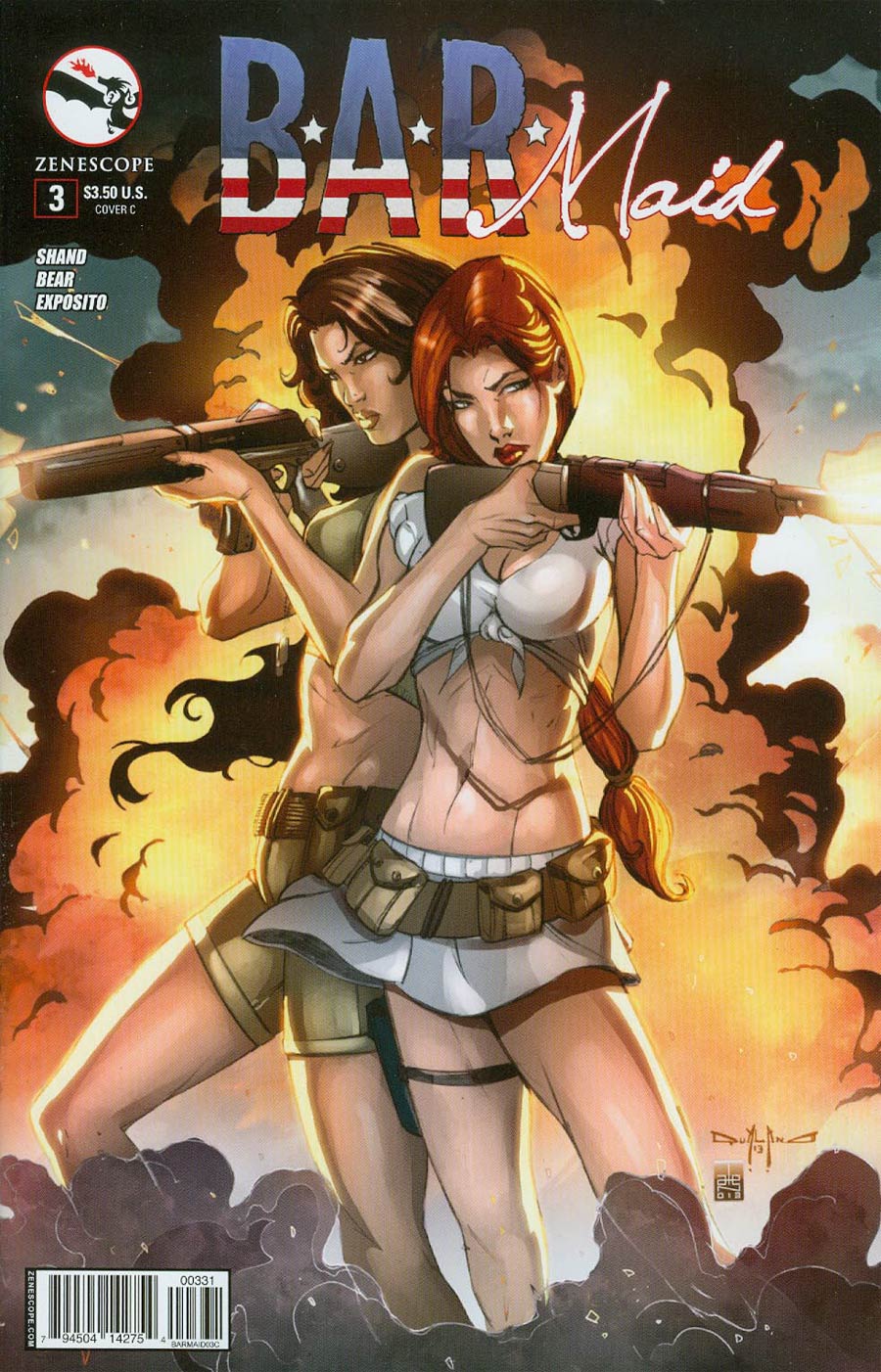 B.A.R. Maid #3 Cover C Pasquale Qualano