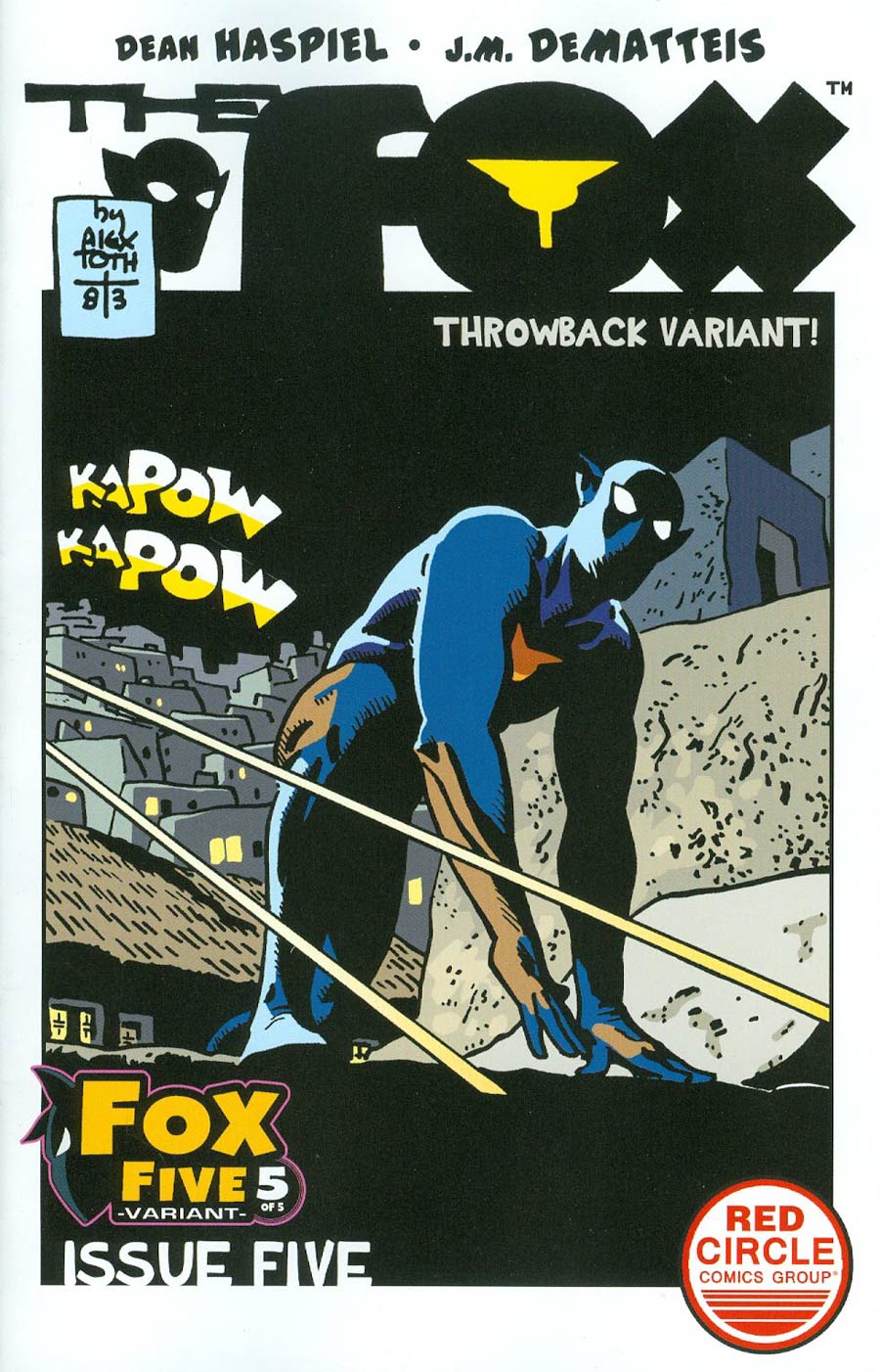 Fox #5 Cover F Variant Alex Toth Throwback Cover