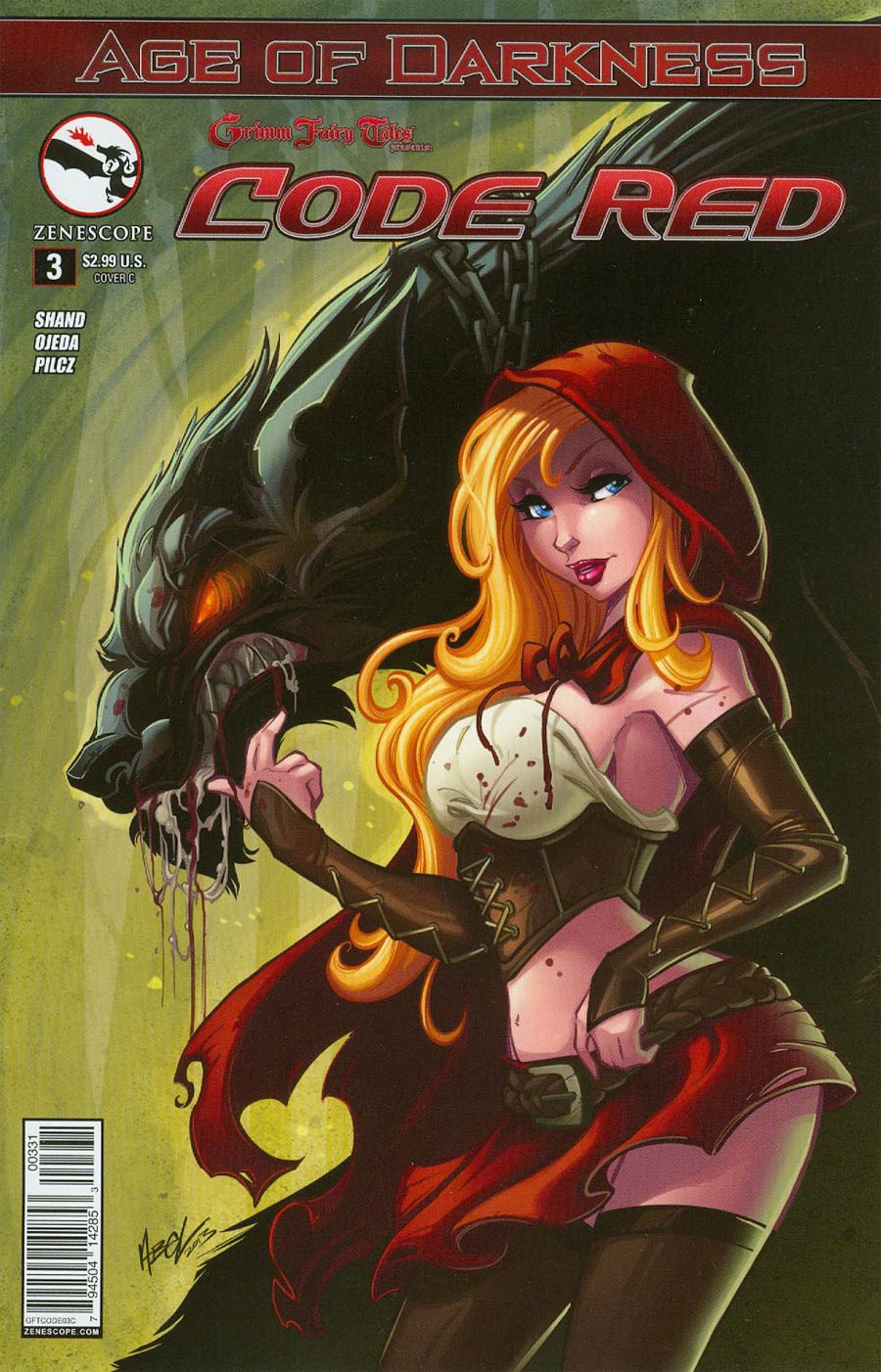Grimm Fairy Tales Presents Code Red #3 Cover C Martin Abel (Age Of Darkness Tie-In)