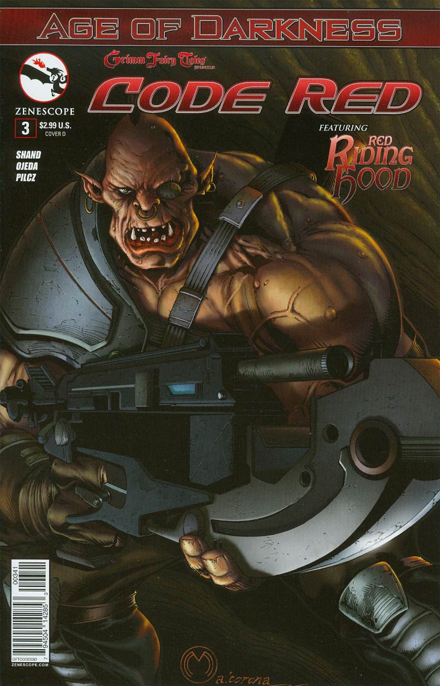 Grimm Fairy Tales Presents Code Red #3 Cover D Marat Mychaels (Age Of Darkness Tie-In)
