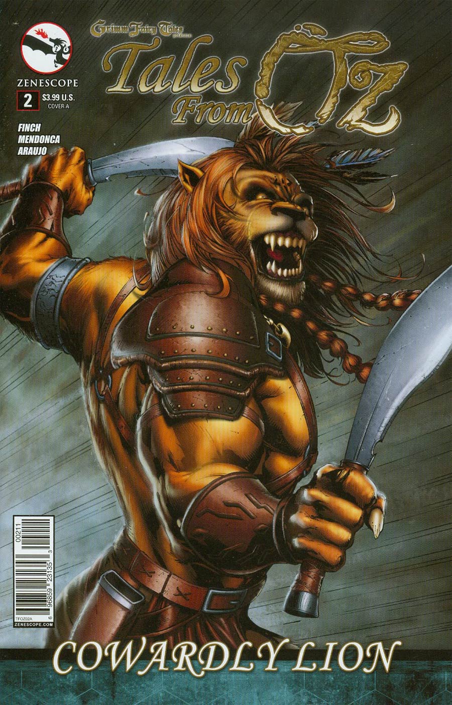 Grimm Fairy Tales Presents Tales From Oz #2 Cowardly Lion Cover A Marat Mychaels