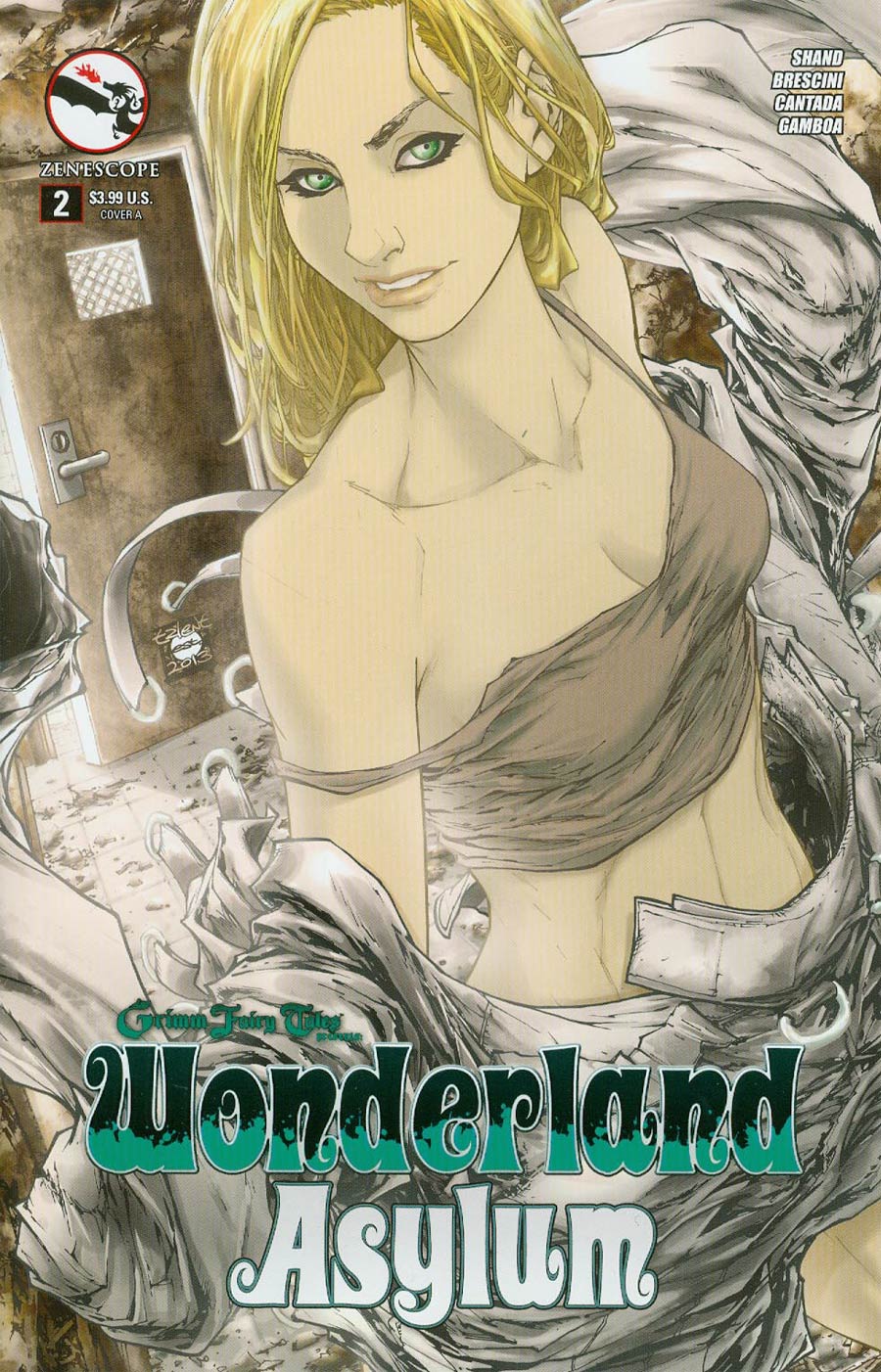 Grimm Fairy Tales Presents Wonderland Asylum #2 Cover A Talent Caldwell