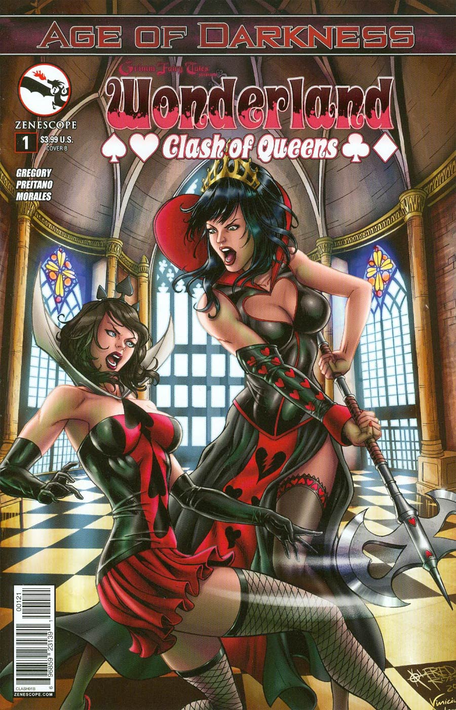 Grimm Fairy Tales Presents Wonderland Clash Of Queens #1 Cover B Alfredo Reyes (Age Of Darkness Tie-In)