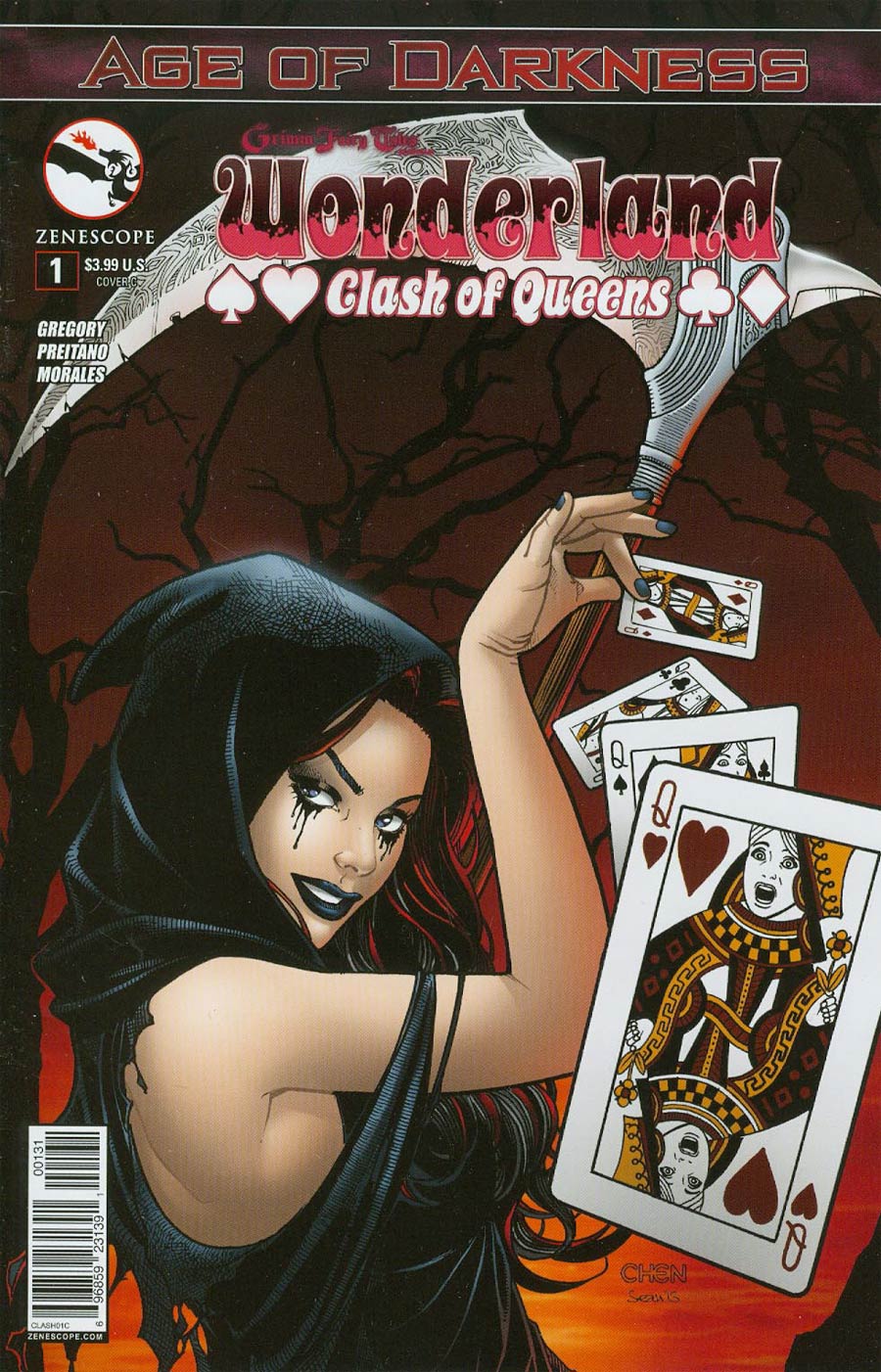 Grimm Fairy Tales Presents Wonderland Clash Of Queens #1 Cover C Sean Chen (Age Of Darkness Tie-In)