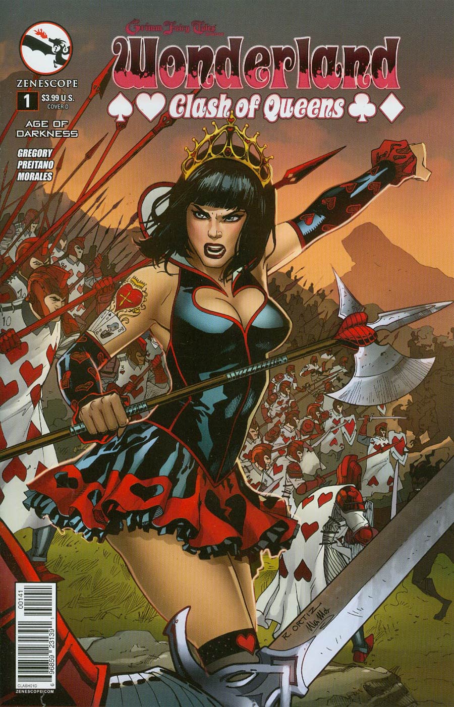 Grimm Fairy Tales Presents Wonderland Clash Of Queens #1 Cover D Richard Ortiz (Age Of Darkness Tie-In)