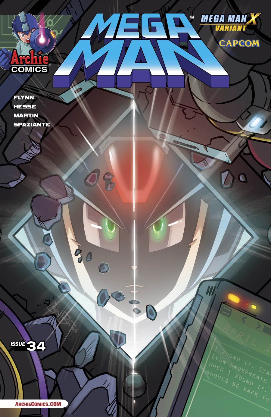 Mega Man Vol 2 #34 Cover B Variant Mega Man X Cover