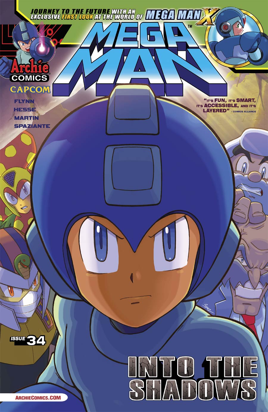 Mega Man Vol 2 #34 Cover A Regular Patrick Spaz Spaziante Cover