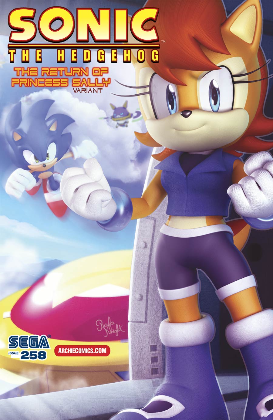 Sonic The Hedgehog Vol 2 #258 Cover B Variant Return Of Princess Sally Cover