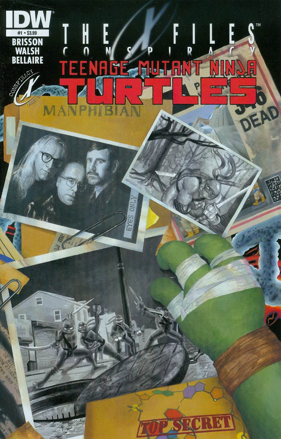 X-Files Conspiracy Teenage Mutant Ninja Turtles #1 Cover A Regular Miran Kim Cover