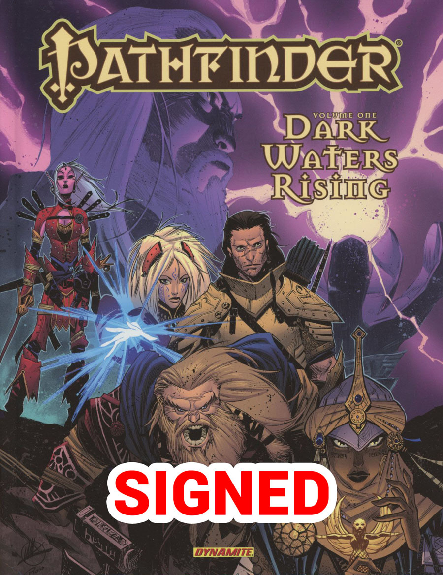 Pathfinder Vol 1 Dark Waters Rising HC Signed By Jim Zub