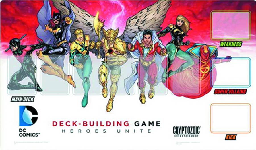 DC Deck Building Game Heroes Unite Playmat