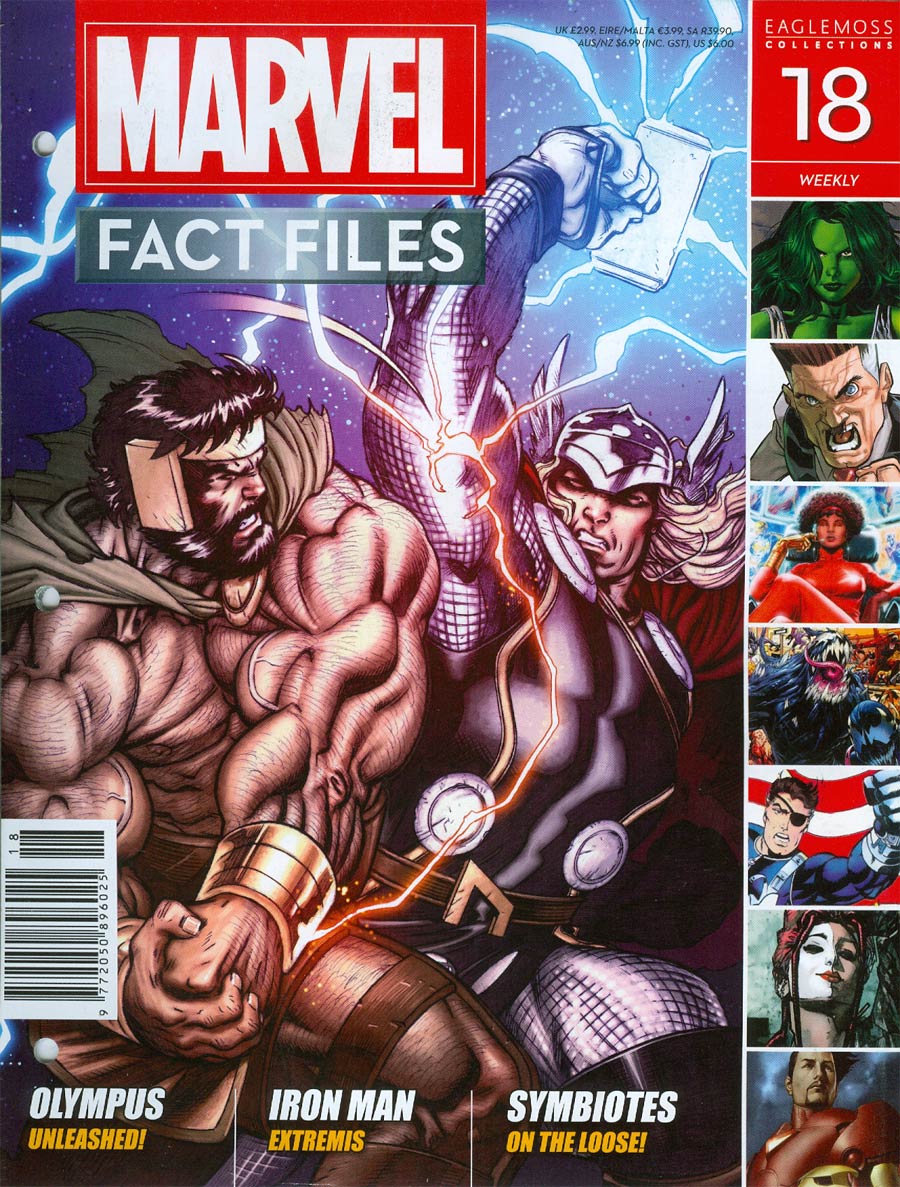 Marvel Fact Files #18 Hercules Cover