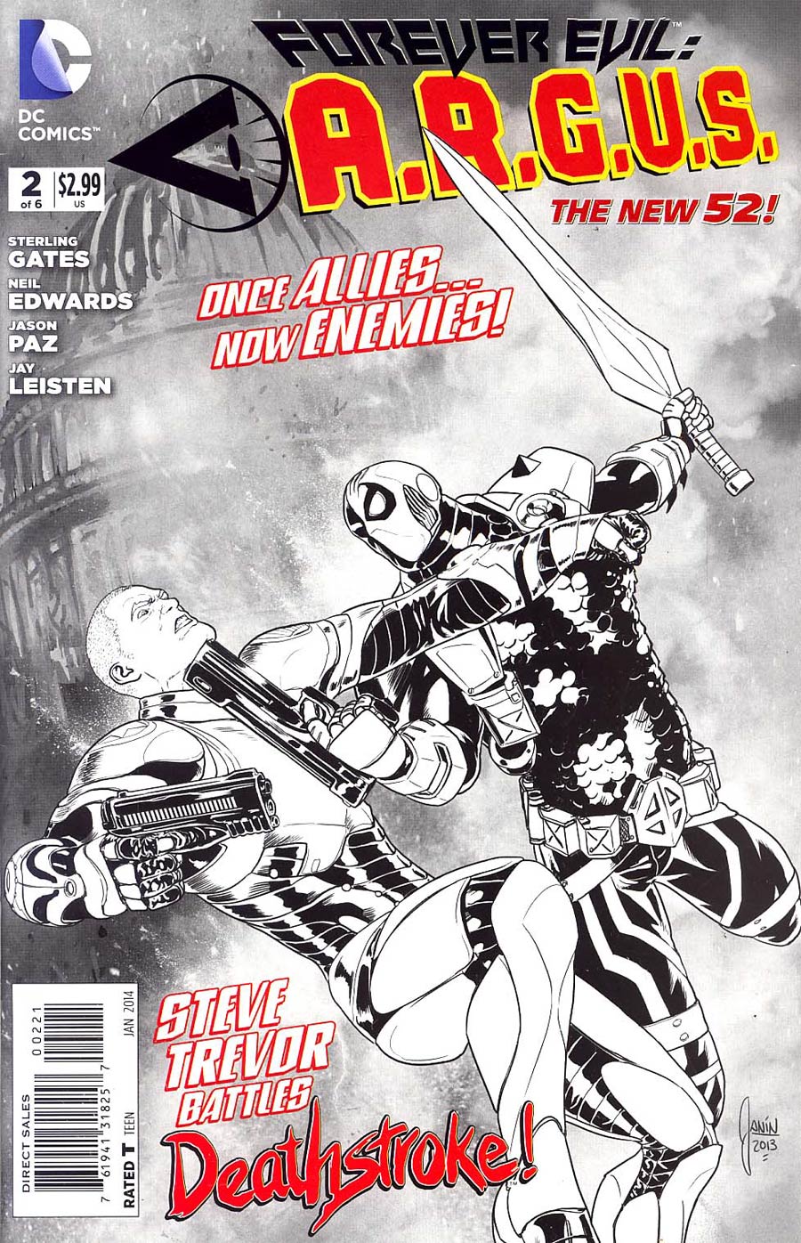 Forever Evil A.R.G.U.S. #2 Cover B Incentive Mikel Janin Sketch Cover