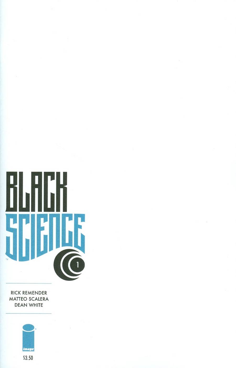 Black Science #1 Cover G Blank Cover