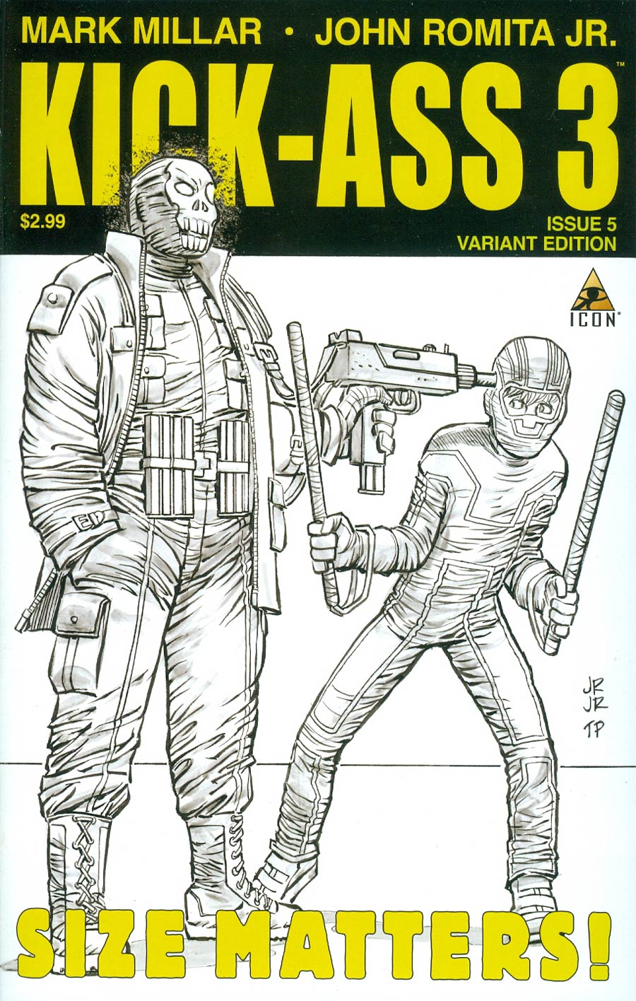 Kick-Ass 3 #5 Cover C Incentive John Romita Jr Sketch Cover