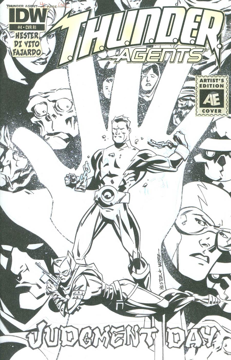 THUNDER Agents Vol 5 #4 Cover C Incentive Phil Hester Artist Edition Variant Cover