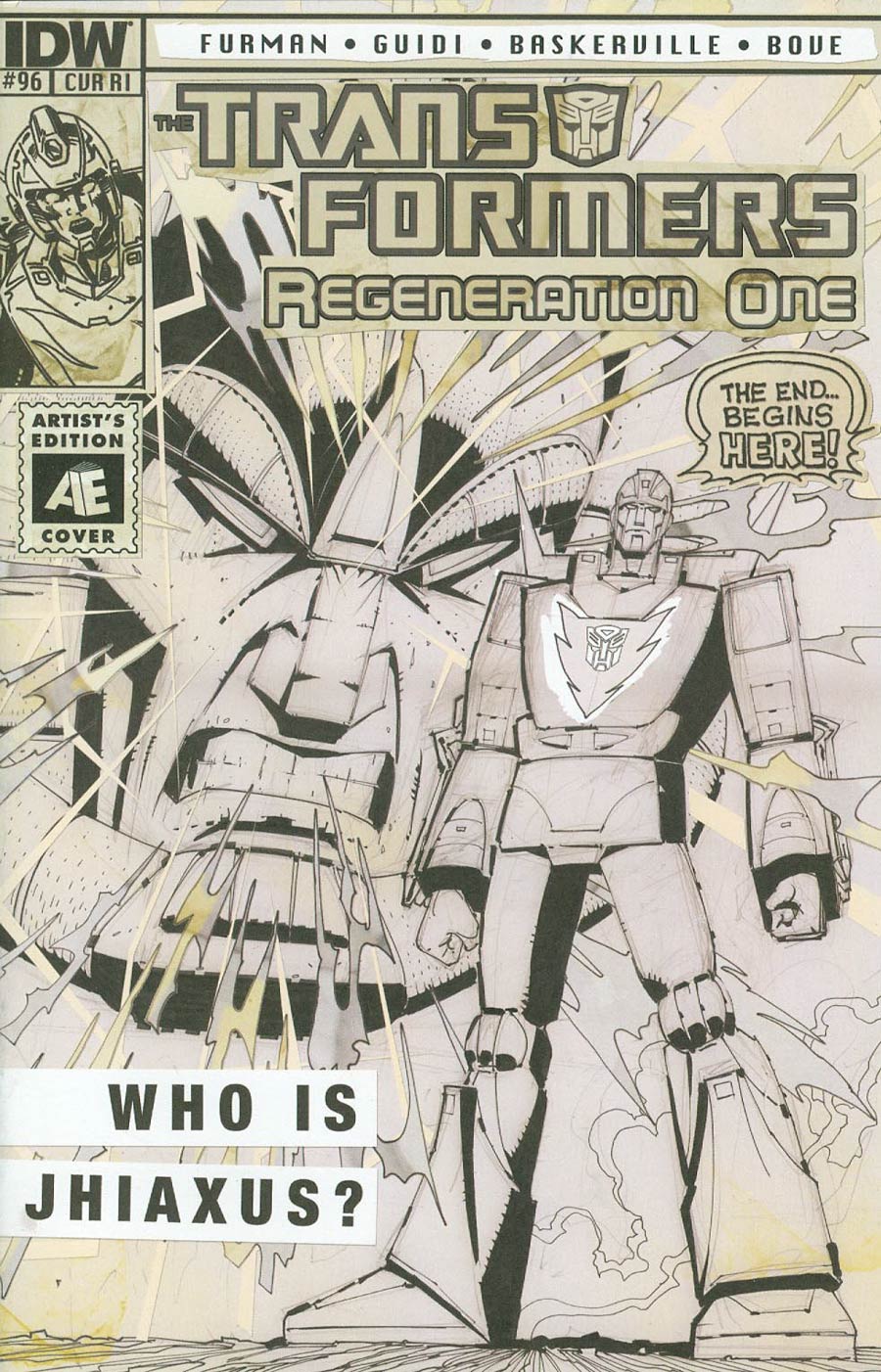 Transformers Regeneration One #96 Cover D Incentive Geoff Senior Artist Edition Variant Cover