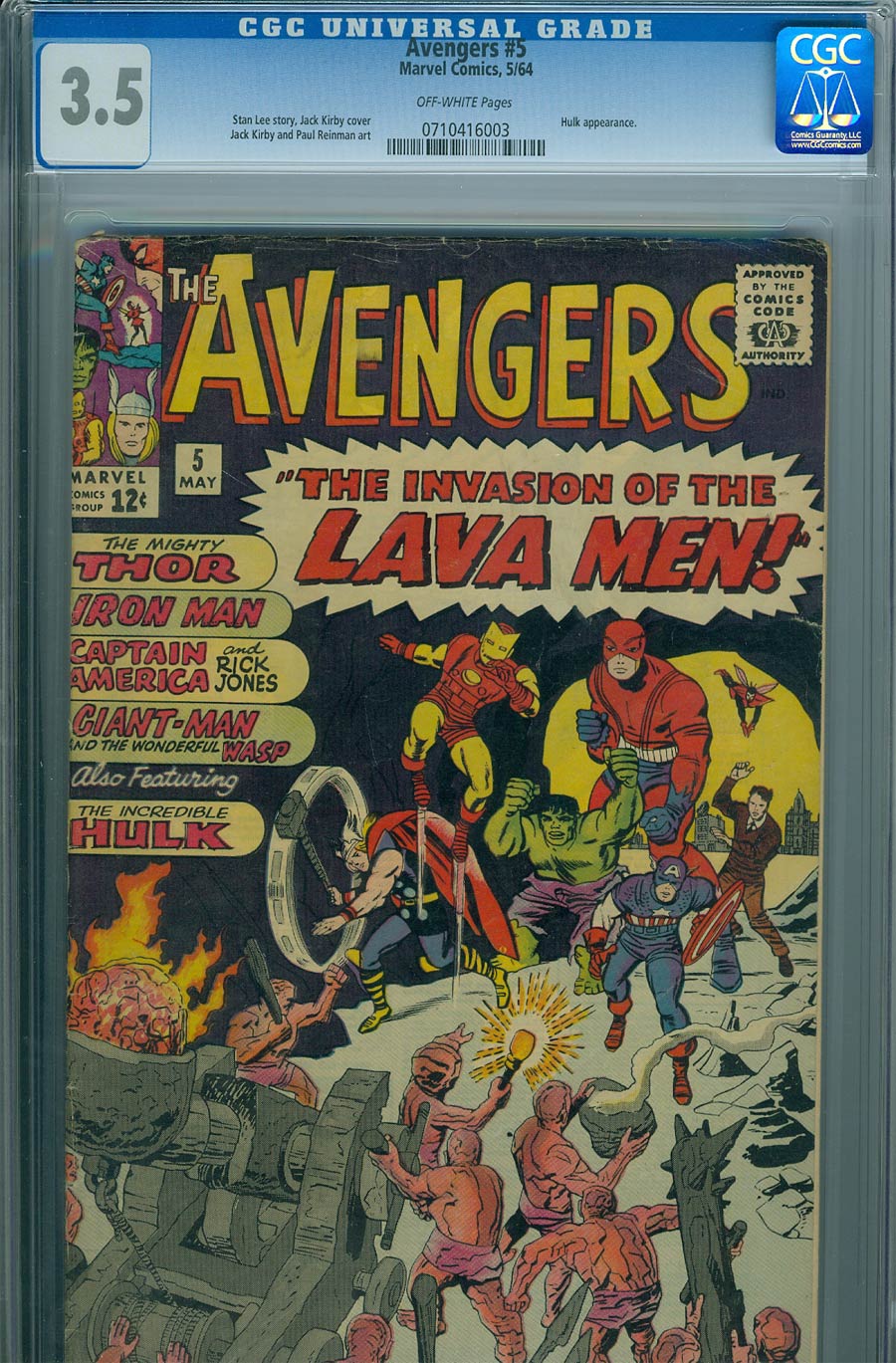 Avengers #5 Cover B CGC 3.5
