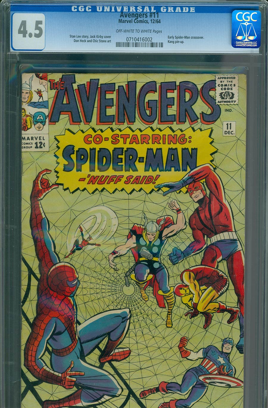 Avengers #11 Cover C CGC 4.5