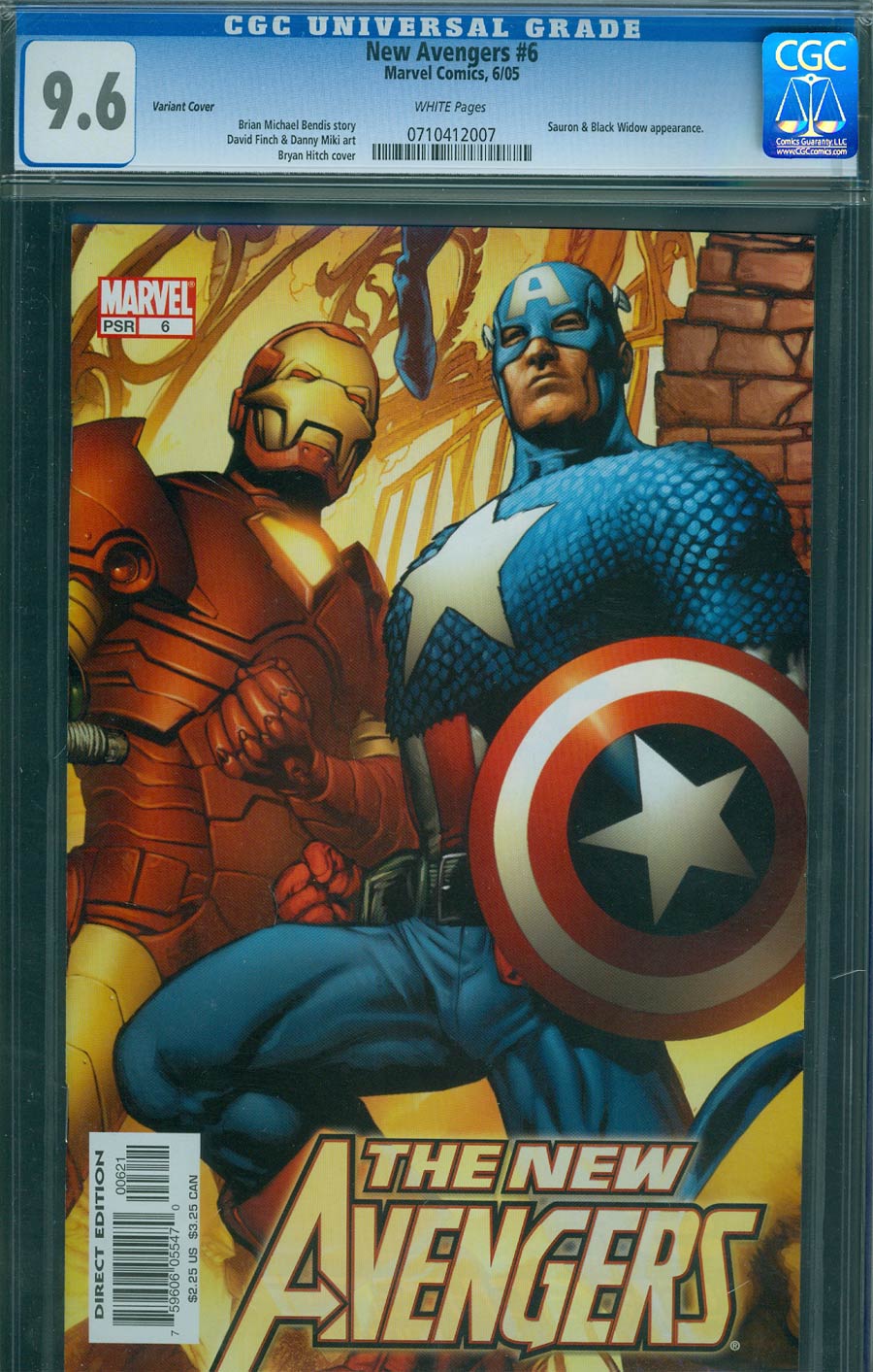 New Avengers #6 Cover C Incentive Hitch Variant Cover CGC 9.6
