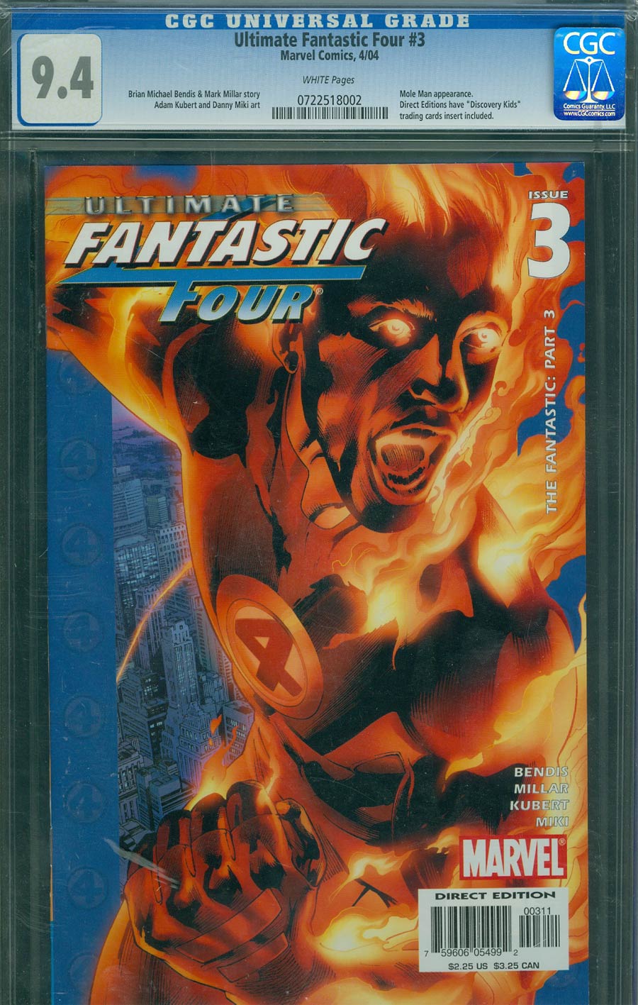 Ultimate Fantastic Four #3 Cover B CGC 9.4